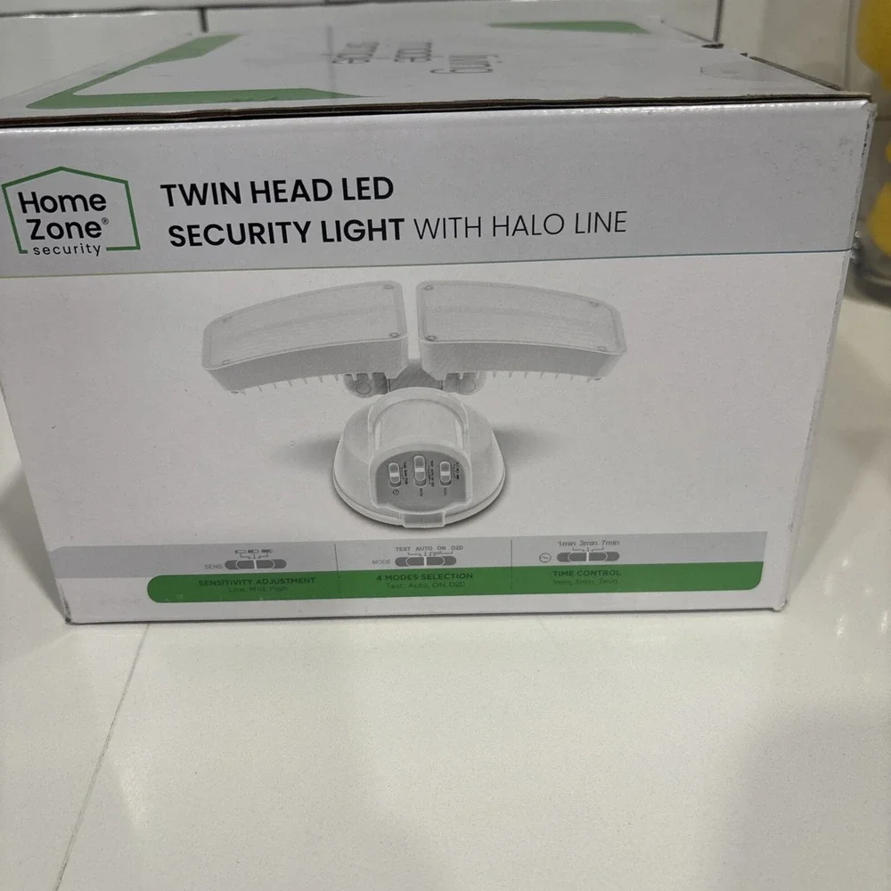 New Home Zone Security LED Twin Security Light Motion 3000L ES00929G